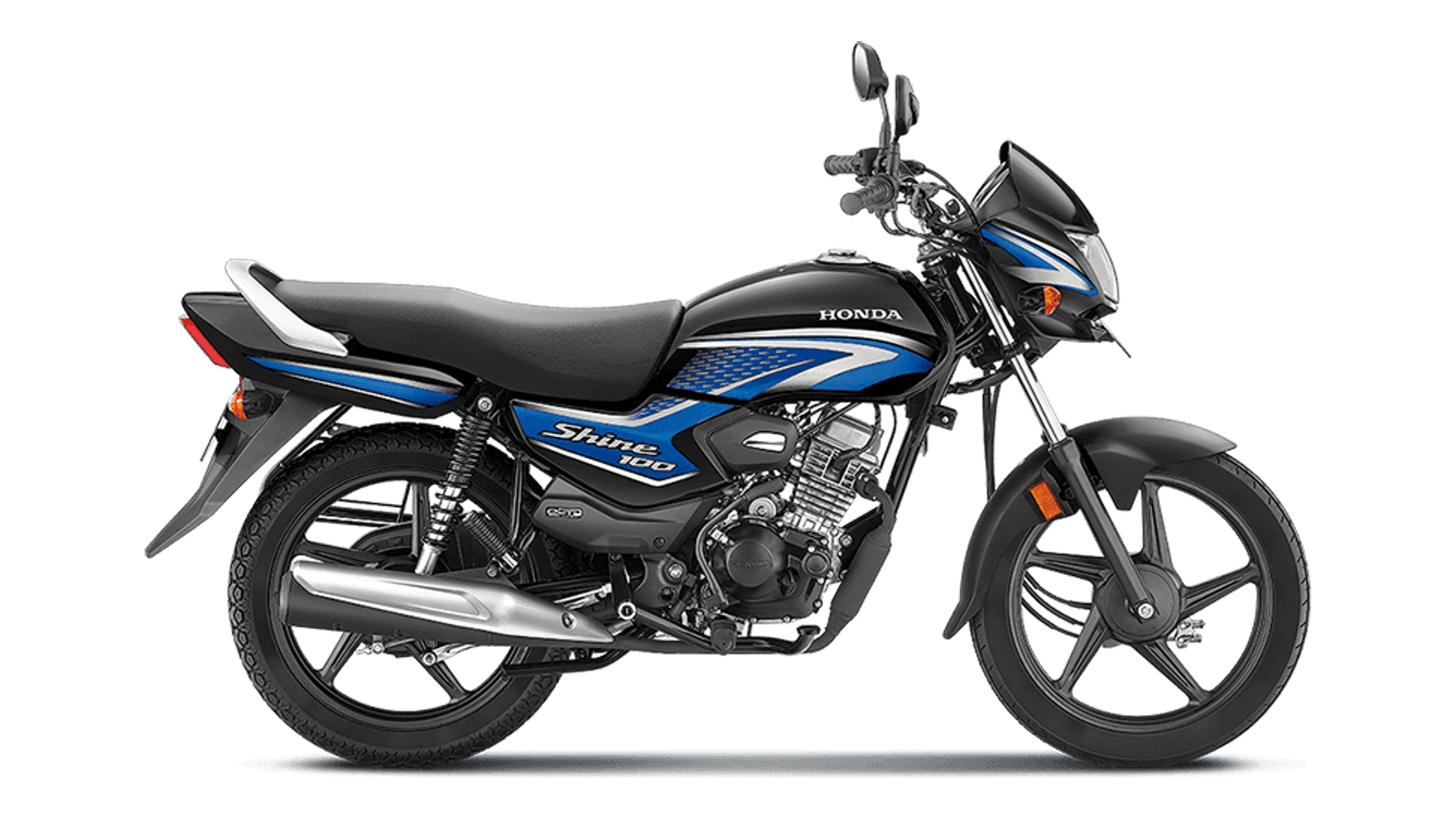 Shine 100 in Blue with Black